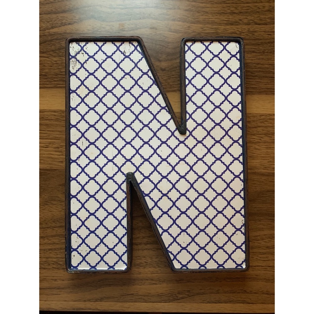 Metal letter N Decor